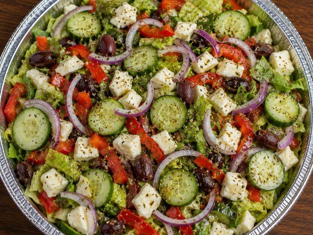 SALADE MÉDITÉRANÉENNE AU FROMAGE EN GRAIN!