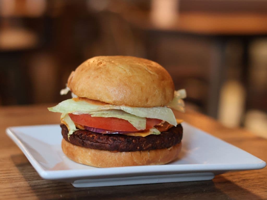 Vegetable Spicy Black Bean Burger