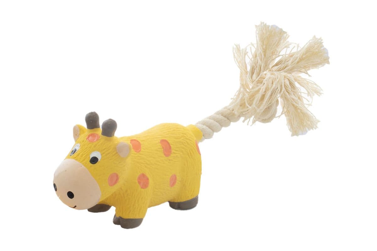 9" Pampered Pal Giraffe Tug Latex Dog Toy