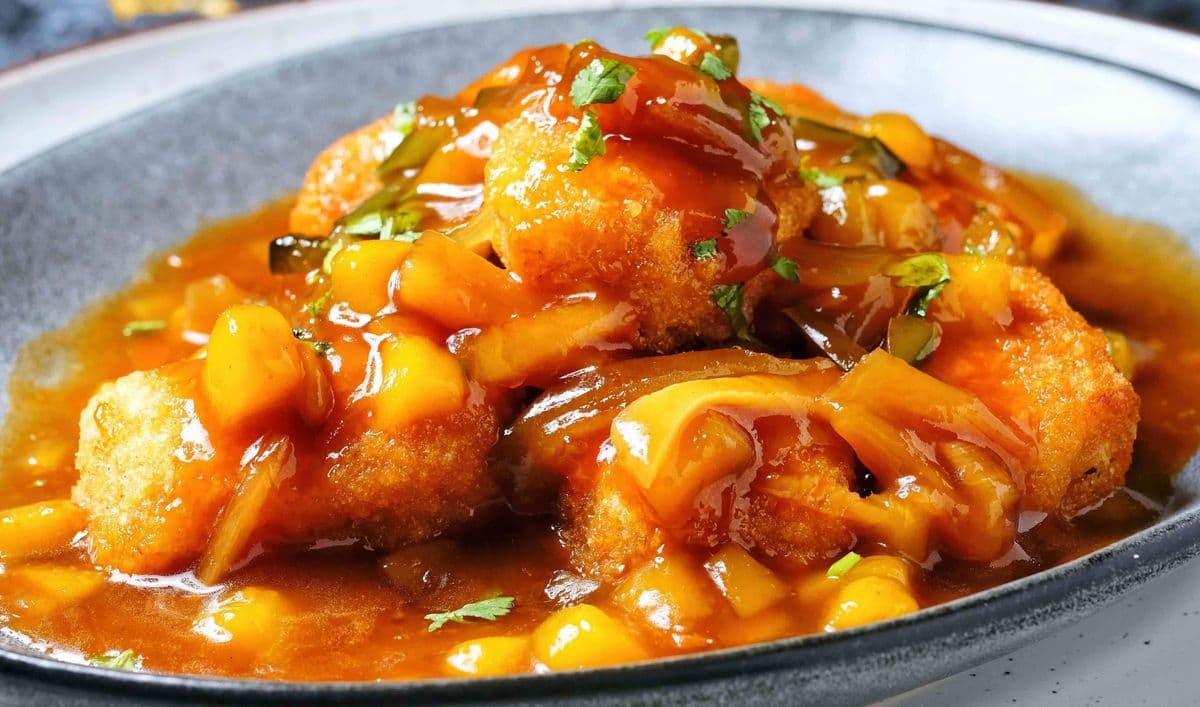 Deep Fried Cod Fillet in Sweet & Sour Sauce / 五柳斑塊