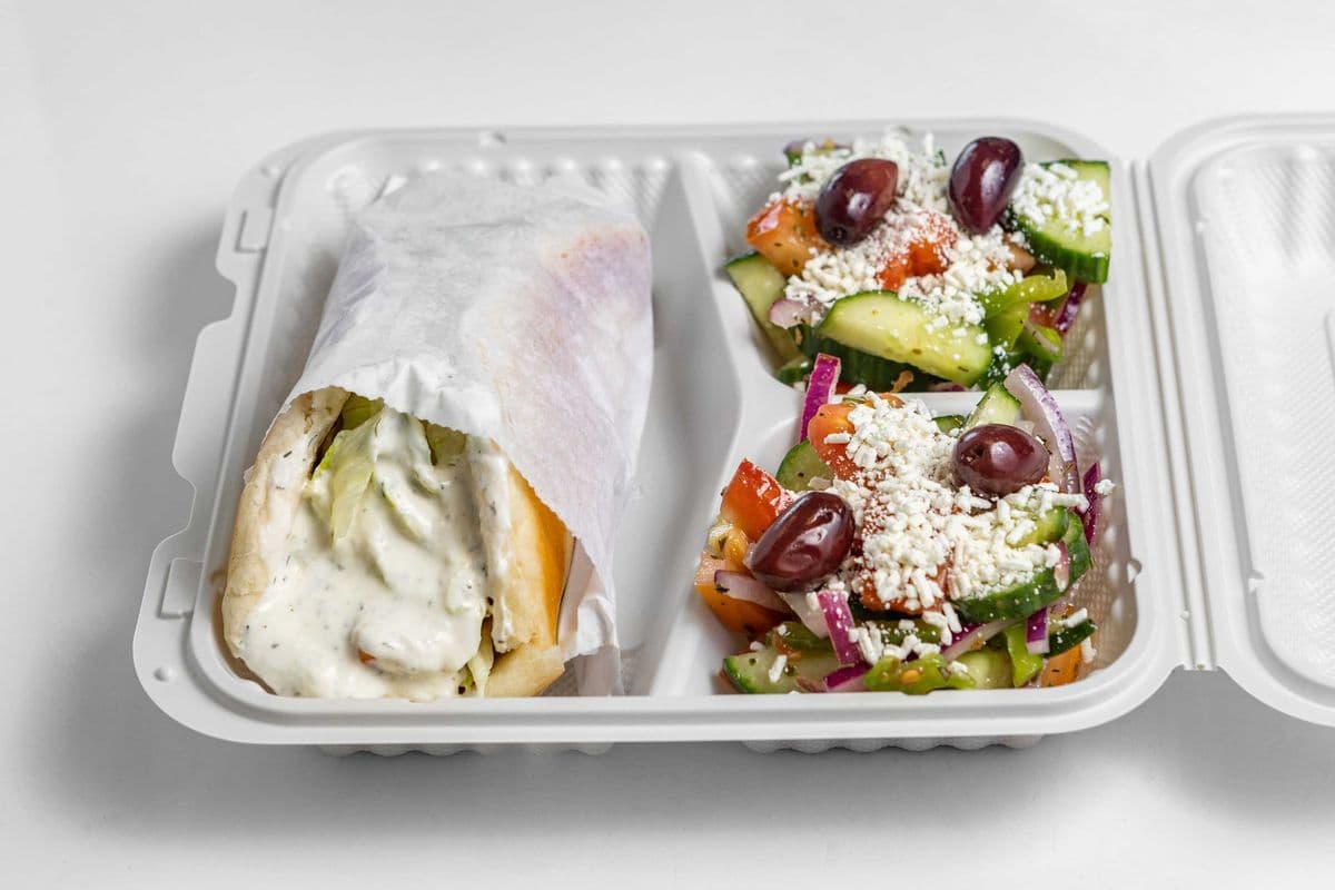 Gyro Wrap with Salad