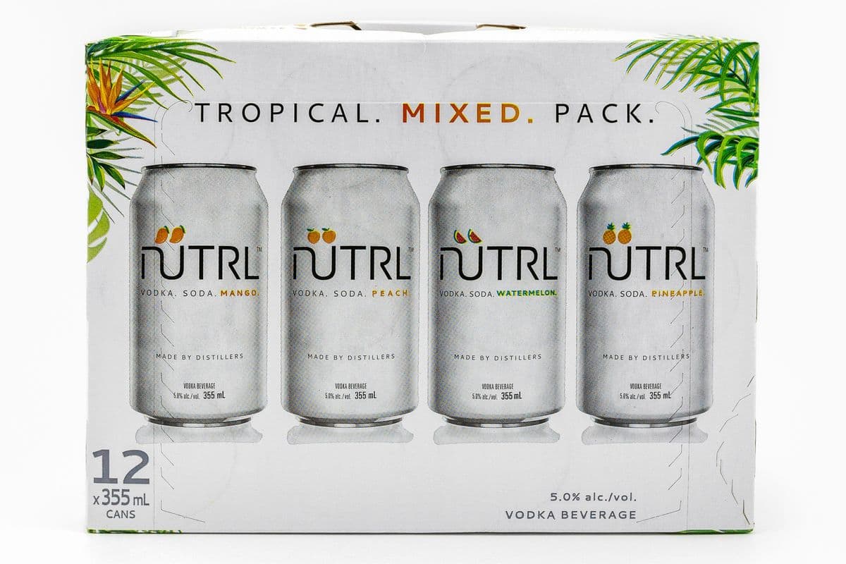 Nutrl Tropical Mixer Pack (12 x 355ml)