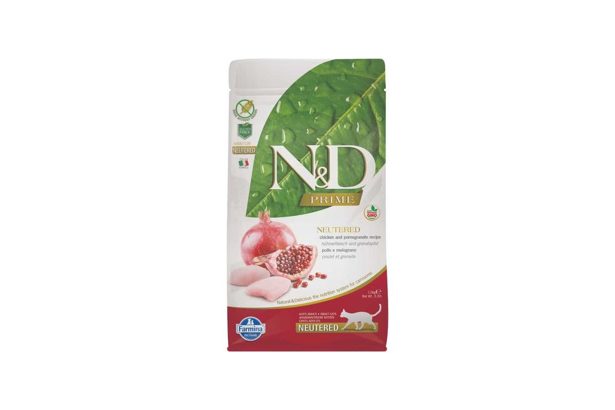 FARMINA N&D PRIME CAT Chicken and Pomegranate Neutered 1.5kg (1.5kg)