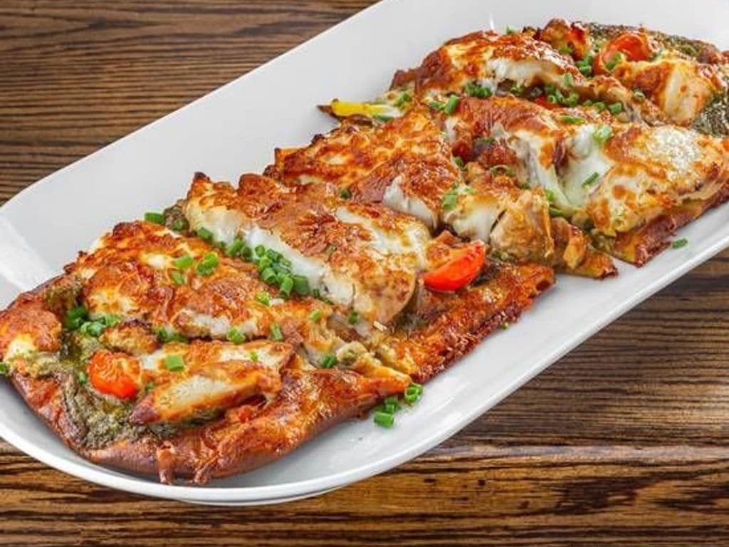 Chicken Pesto Flat Bread