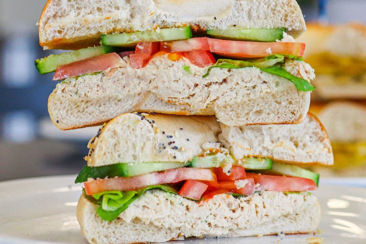 Build Your Tuna Bagel