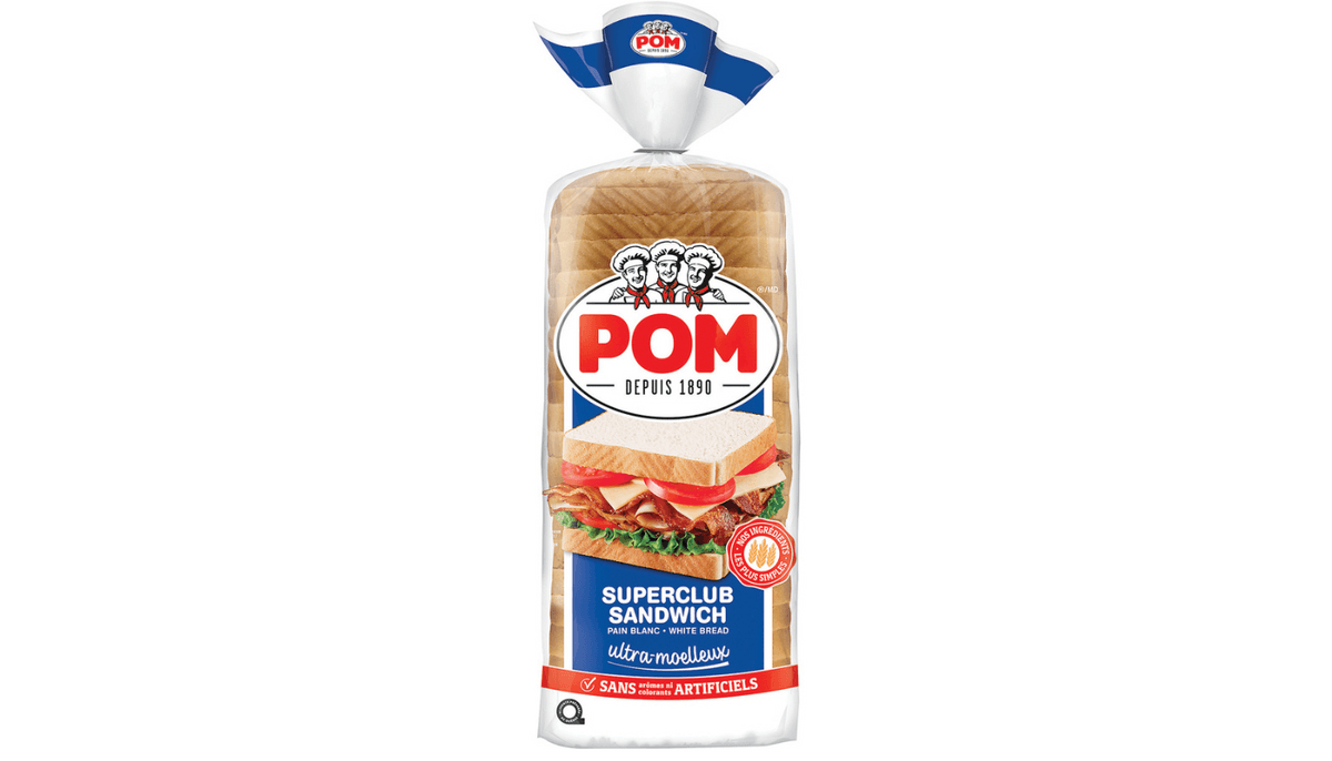Pain POM - Superclub Blanc/White Bread 675g