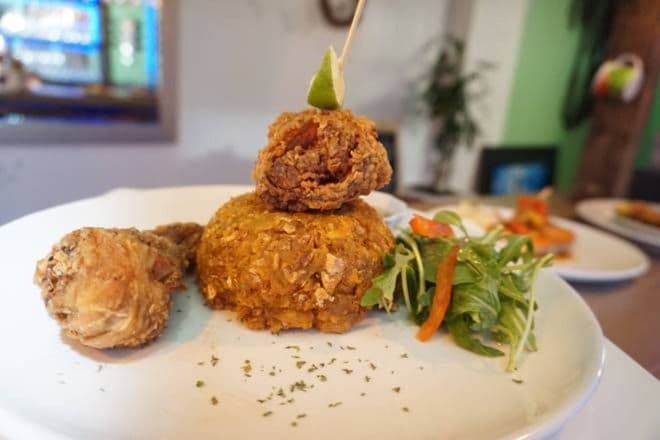Mofongo de Pollo/ Mofongo au poulet