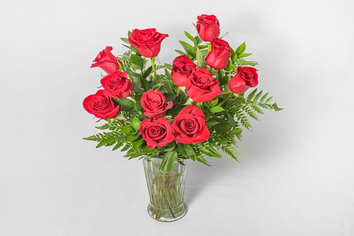 Forever Roses Vase Arrangement