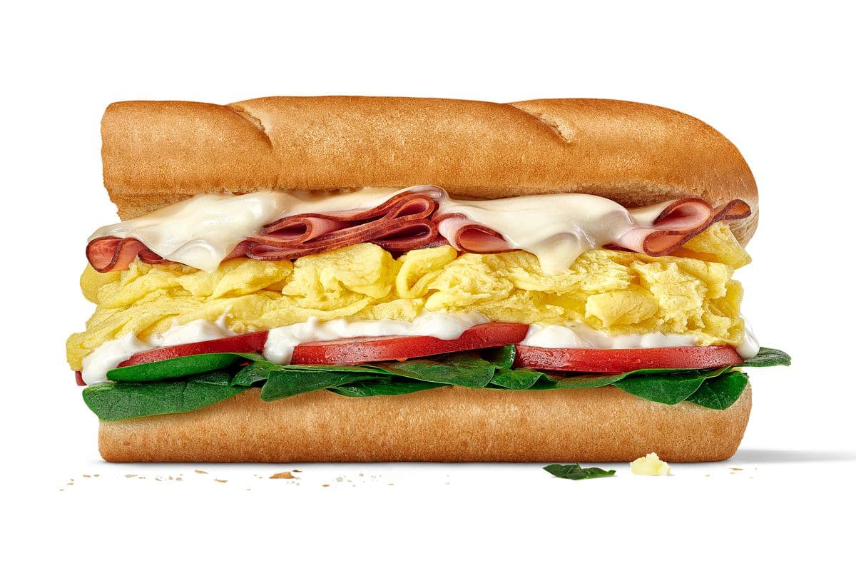 Œuf et jambon 6" / 6" Egg & Ham Sub (430 Cals)
