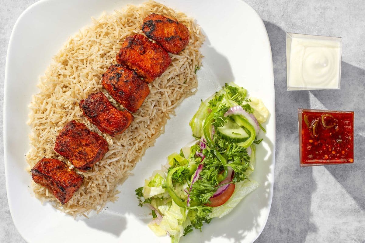 Spicy- Chicken Tikka Kabob Plate