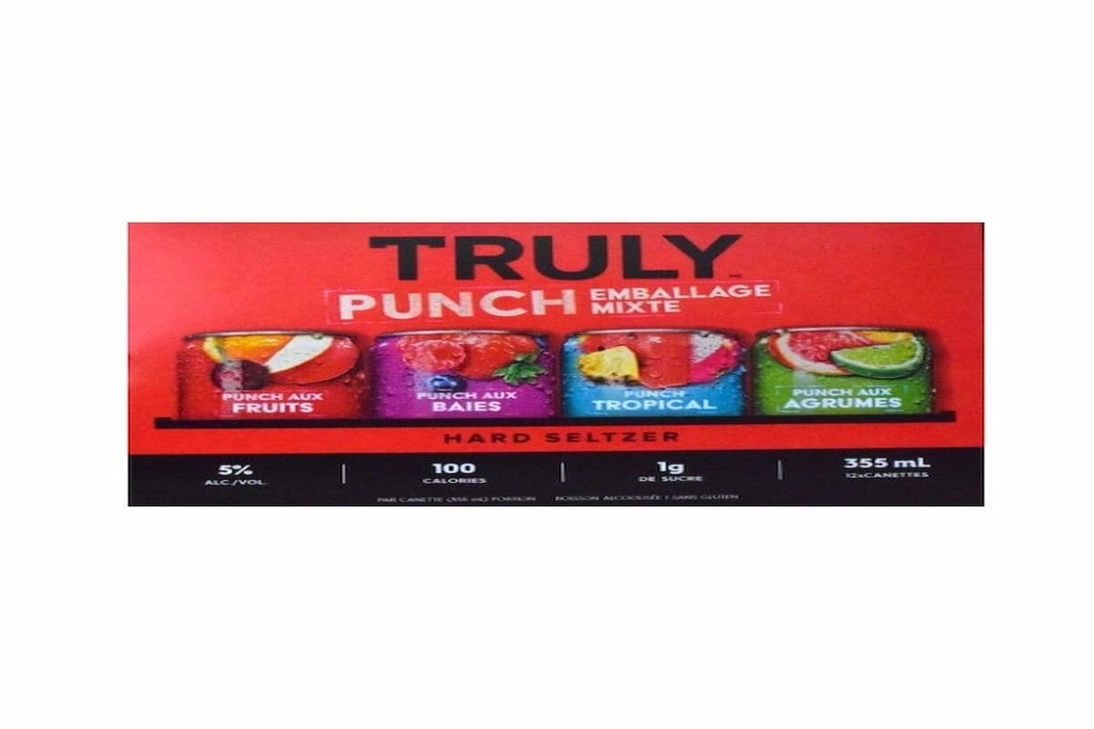 TRULY PUNCH 12PK CANS - DOMESTIC (1 x 12x355ml)
