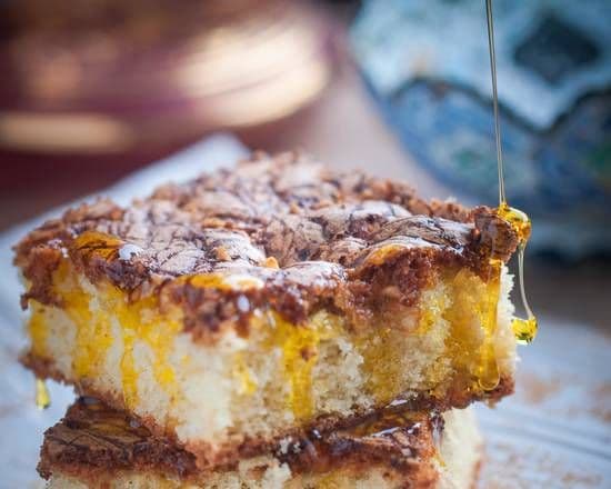 Saffron and Rosewater Cake