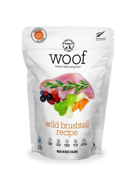 NZPF Woof Wild Brushtail - 1kg
