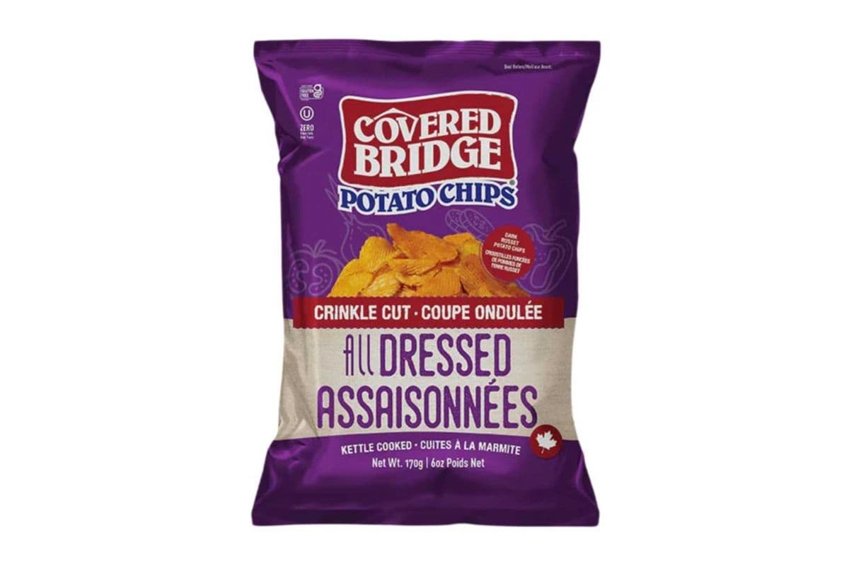 Covered Bridge All Dressed Crinkle Cut Chips (170 g)