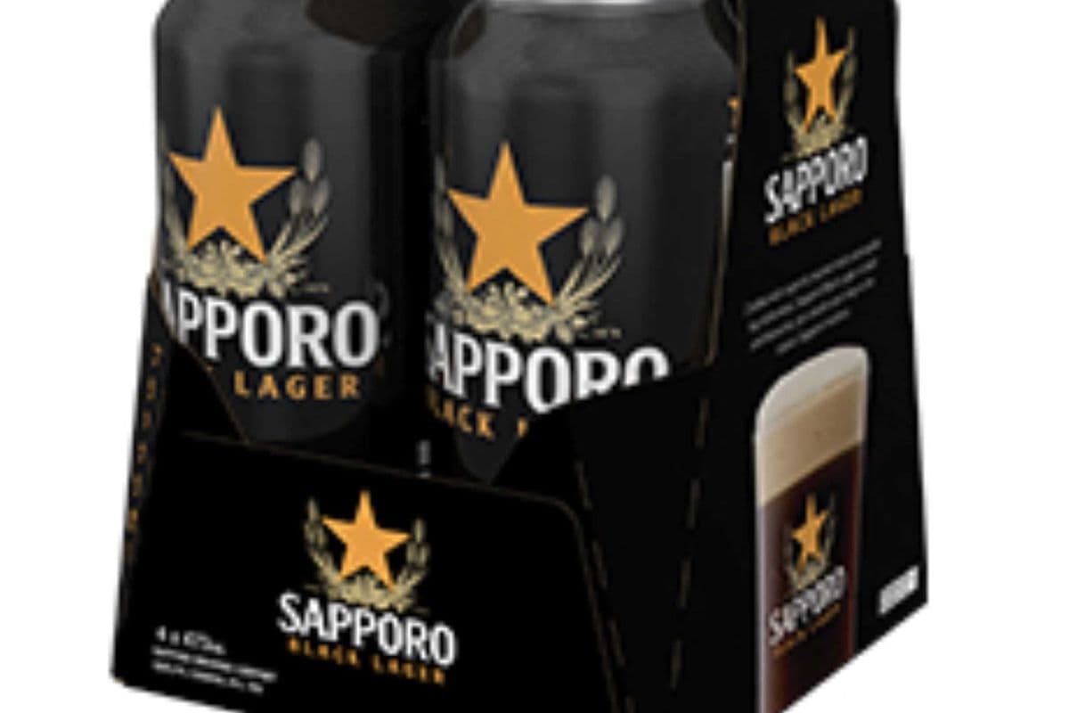 Sapporo Black Lager 4x473mL Can (1 x 473ML)