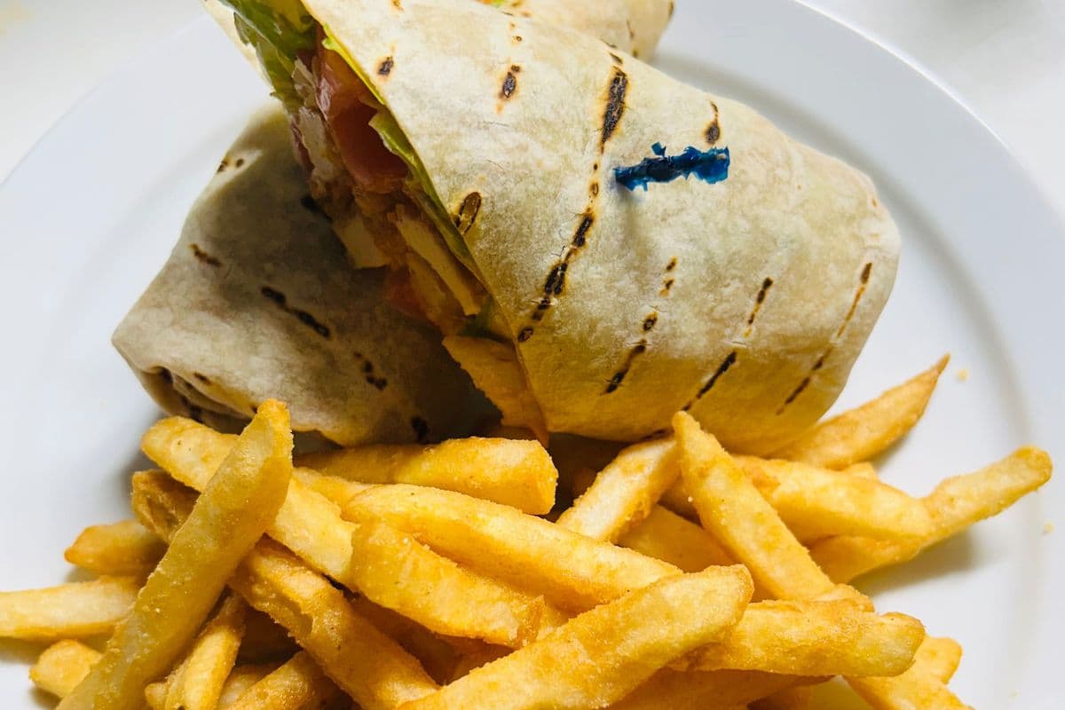 Spinach Chicken goat cheese Wrap