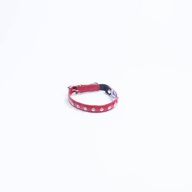 Angel Athens Cat Collar with Rhinestones Valentine Red