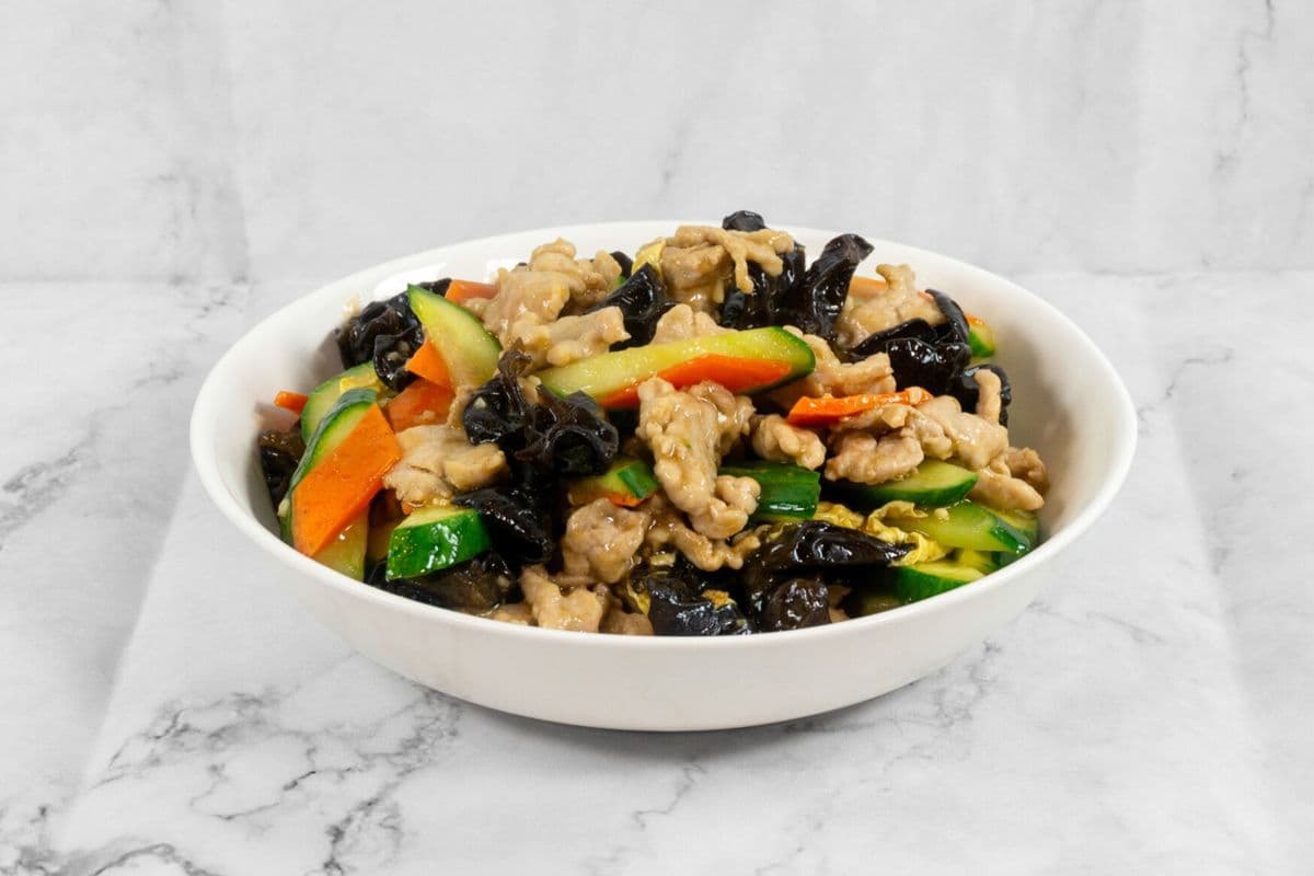 E38. Stir-Fried Pork with Egg and Veg/木须肉