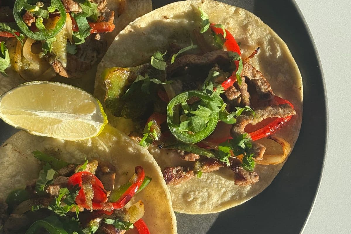 Steak Fajita Tacos GF (3 Tacos)