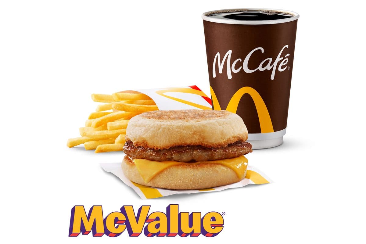 Sausage McMuffin McValue Meal [610.0 Cals]
