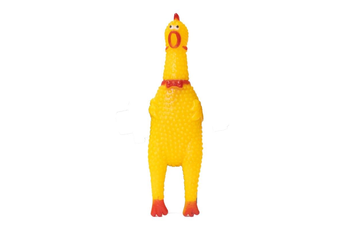 Pampered Pal Screaming Chicken Vinyl Dog Toy, Small