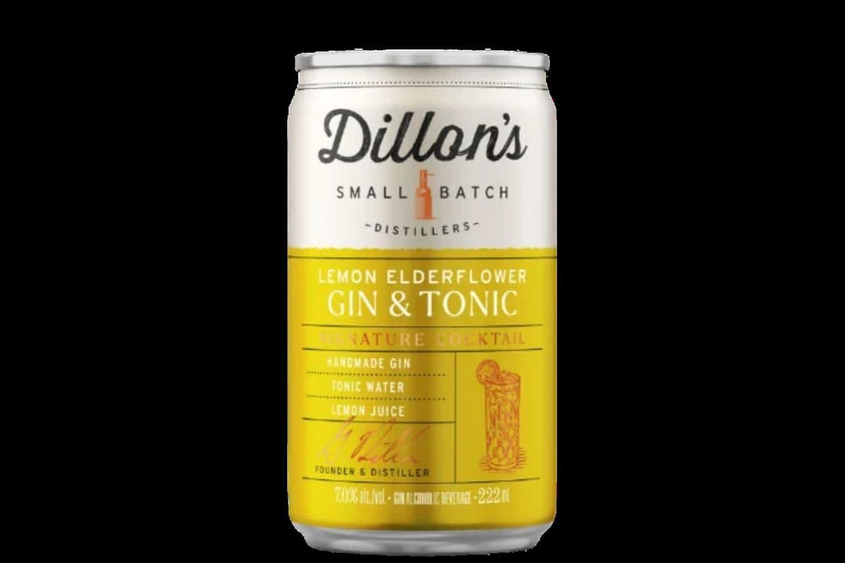 DILLONS LEMON ELDERFLOWER GIN TONIC (1 x 222ml)
