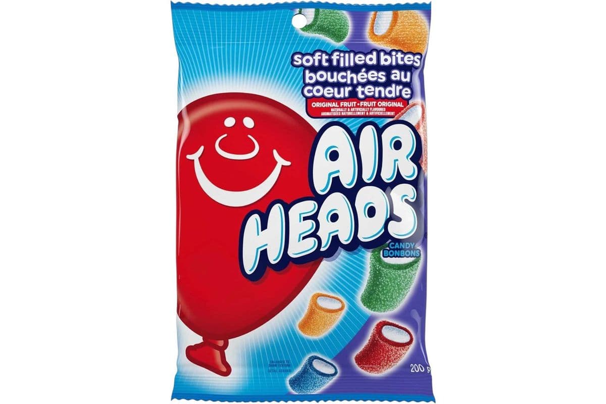 Air Heads Soft Filled Bites Original Fruit (170g ) (100 Cal)
