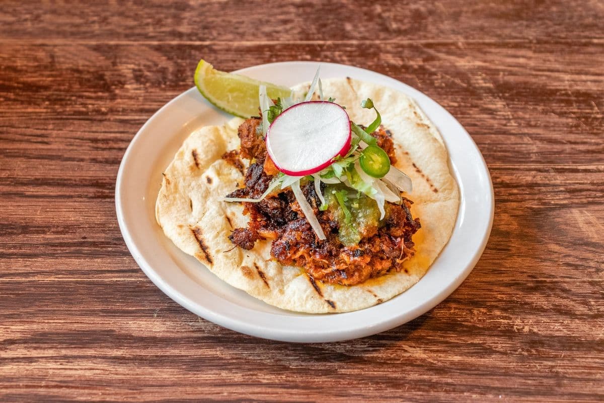 Cochinita Roasted Pig Head Taco