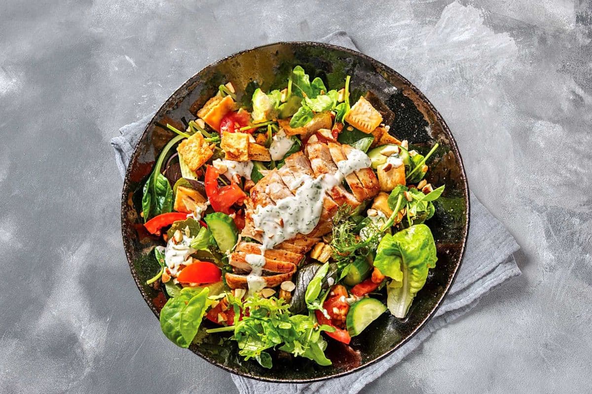 Chicken Shawarma Salad Bowl