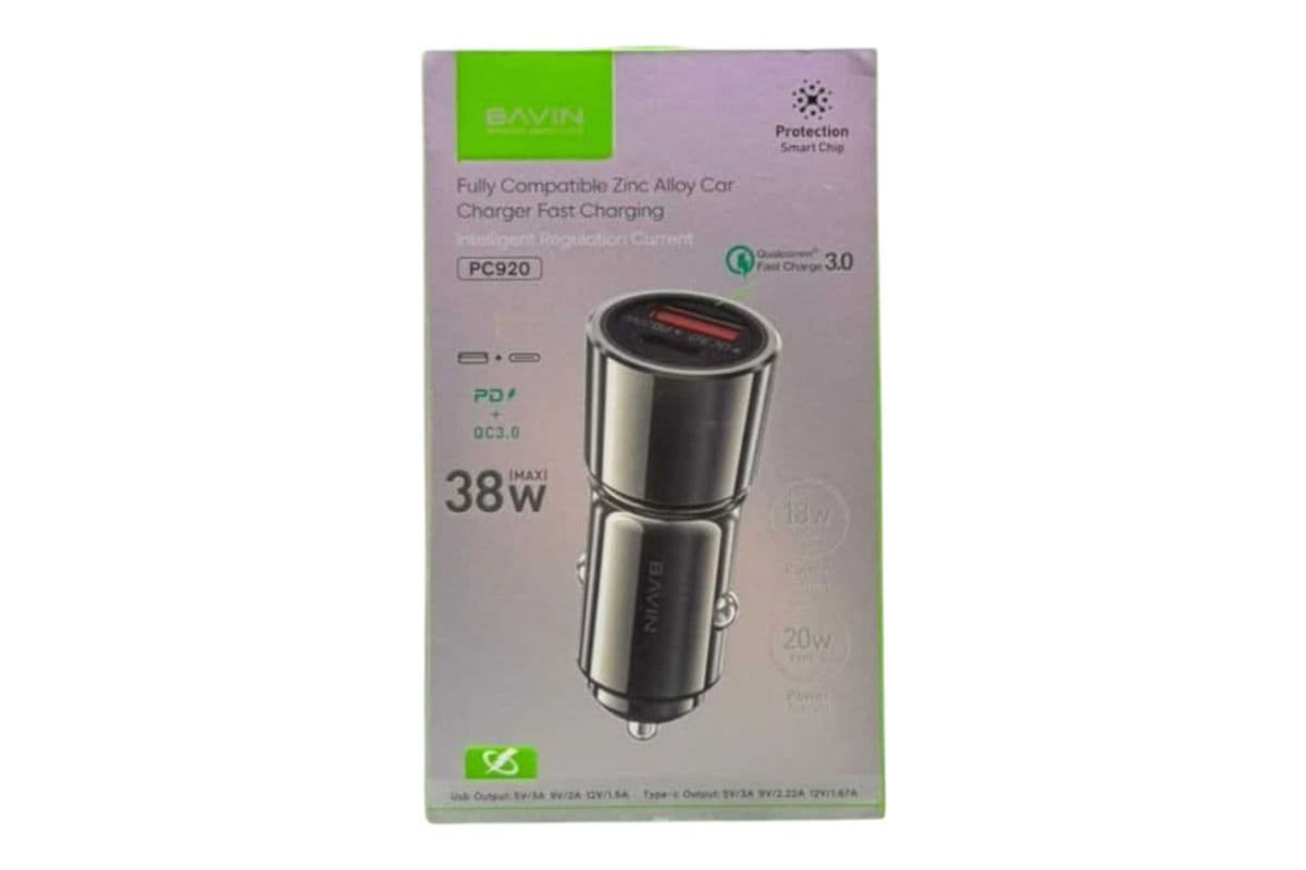 Bavin 38W Dual-Port Fast Car Charger
