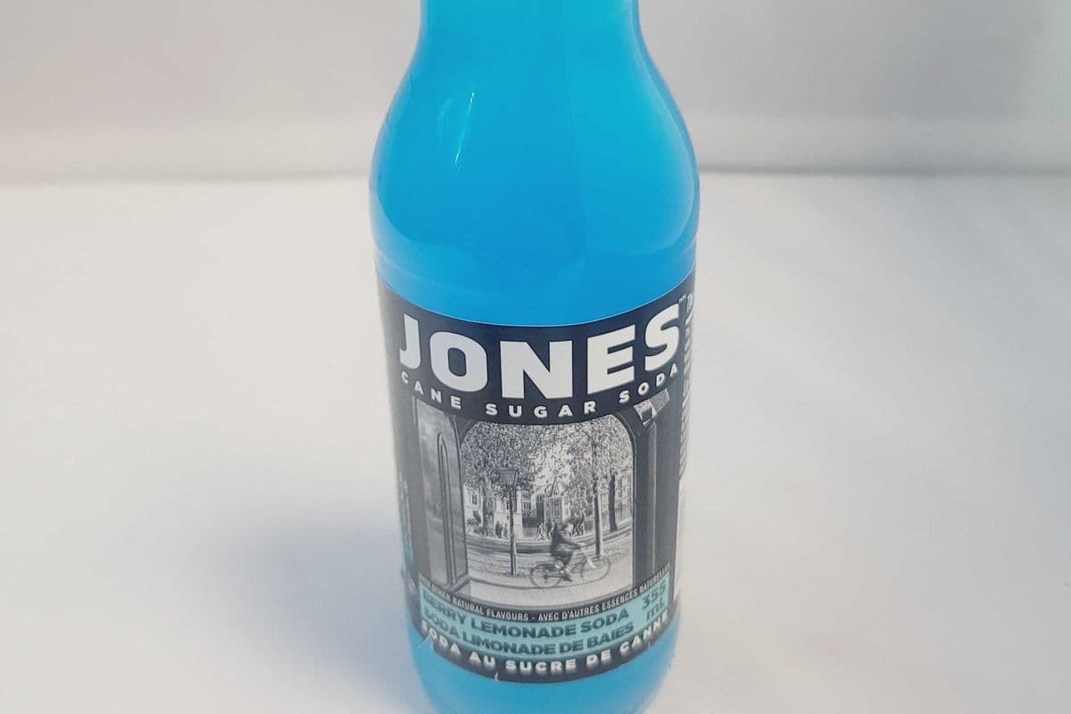 Jones Blue Lemonade Cane Sugar Soda (355 ml)