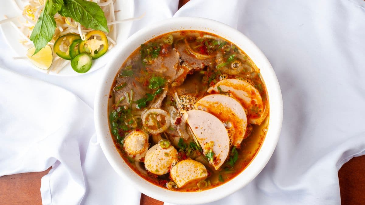 19. Brisket, Vietnamese Ham, and Chicken Balls Noodles Soup