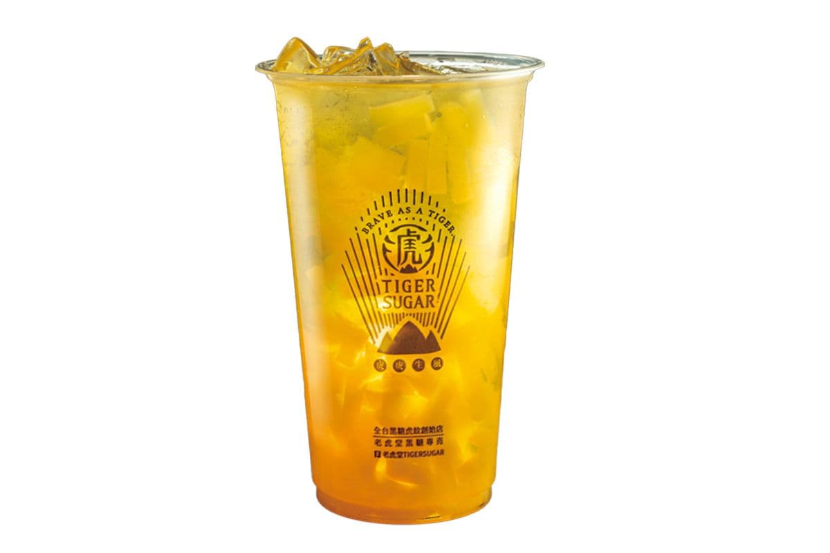 Mango Coconut Jelly Jasmine Green Tea / 芒果凍綠茶