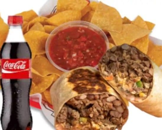 Ground Beef Burrito Combo