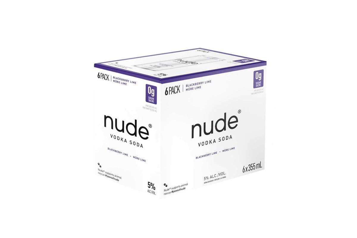 Nude Vodka Soda Blackberry Lime (6 x 355ml)