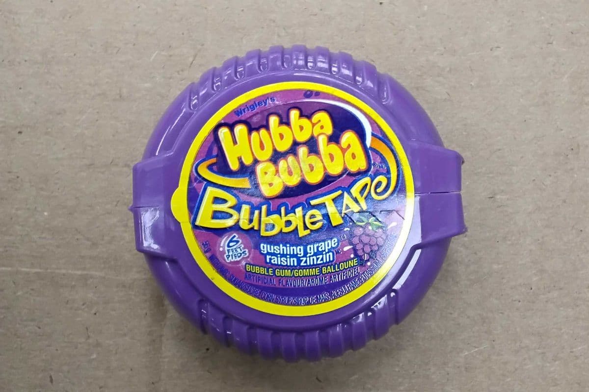 Hubba Bubba bubble tape grape.