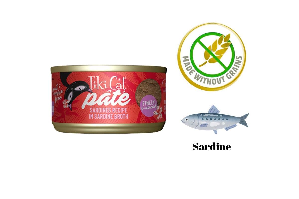 Tiki Cat - Sardines in Sardine Broth Pate Canned Cat Food - 2.8 Oz