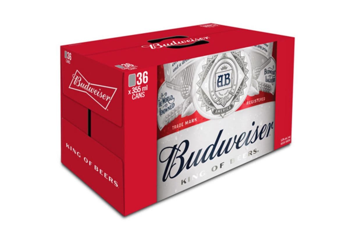 Budweiser Beer 36PK 355ML Cans (36 x 355 ml)