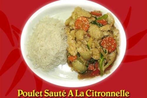 42. Poulet saute a la citronnelle / Chicken Sauteed With Lemongrass