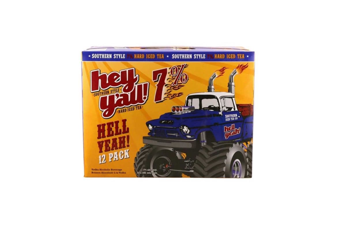 Hey Y'all Hell Yeah 7% Hard Iced Tea (12 x 341 ml)