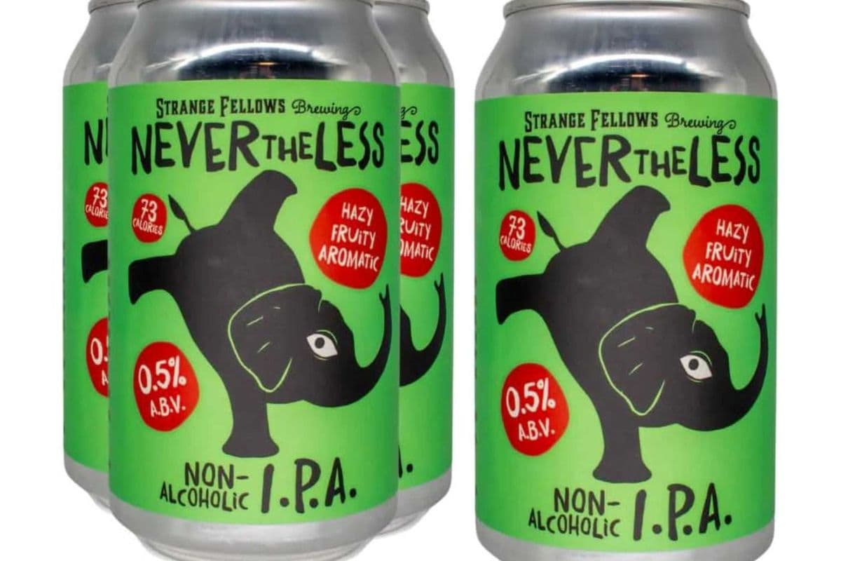 Strange Fellows Nevertheless Non-Alcoholic IPA Beer - 4x355 ml (4x355ml)