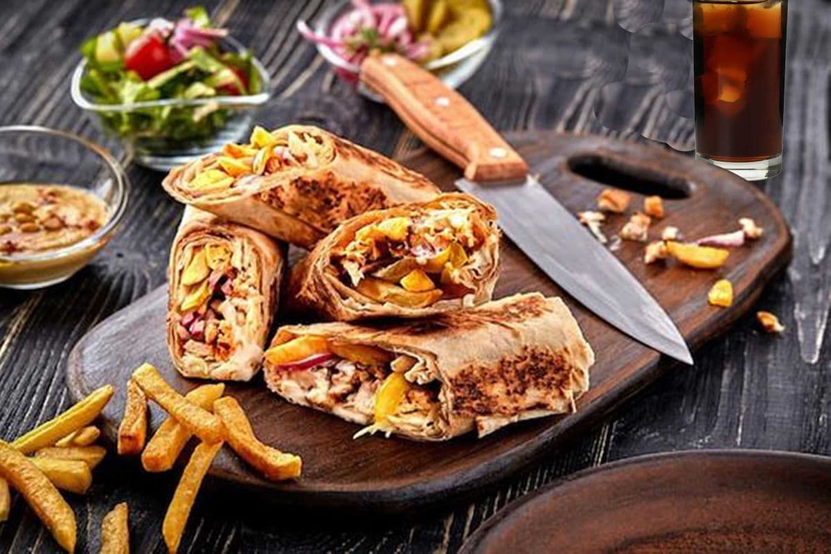 Chicken shawarma combo.