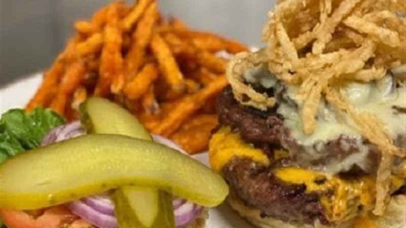 Fried Mozzarella Burger