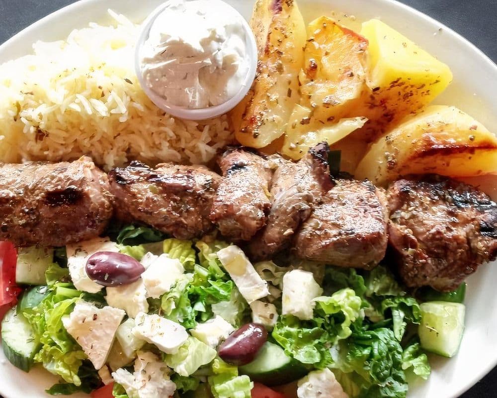 Aioli Lamb Souvlaki