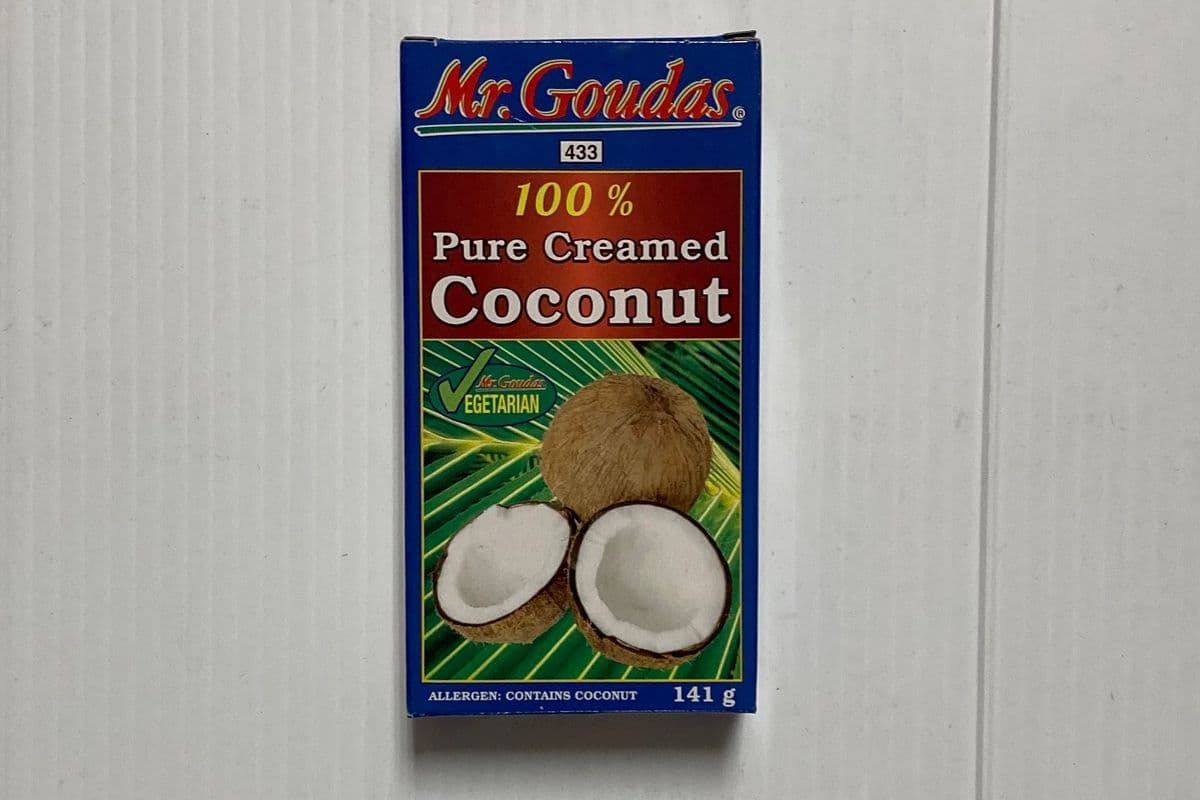 Mr Goudas Pure Creamed Coconut (141g) (110 Cal)