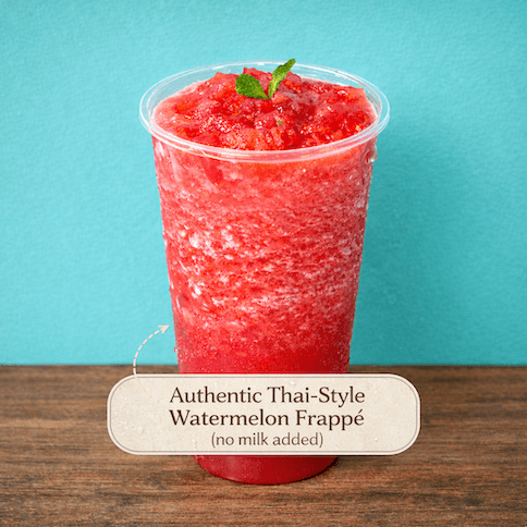 Real Watermelon Slush. / 리얼 수박 슬러시 / 真正的新鲜西瓜雪泥