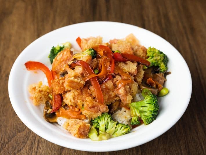 Vegan Spam Teriyaki Don