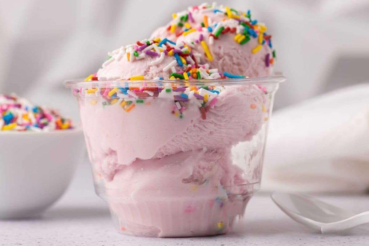 Cotton candy ice cream