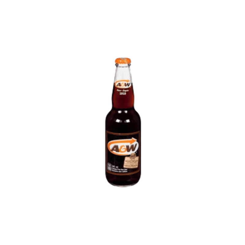 Root Beer A & W Glass Bottle - Canada (355ml)