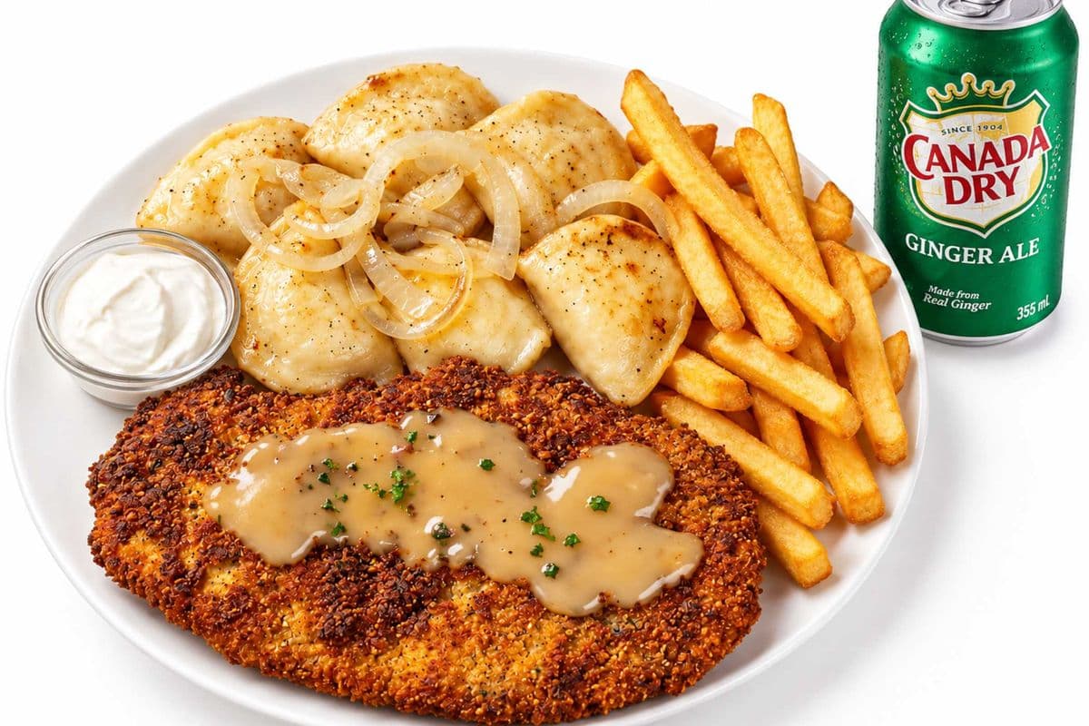 Schnitzel & Perogies Combo